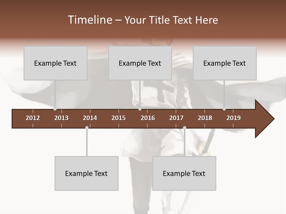 A Man With A Sword And A Cross On His Chest PowerPoint Template