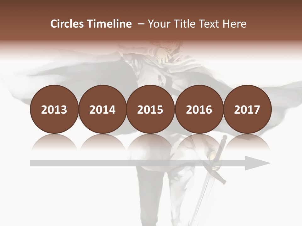 A Man With A Sword And A Cross On His Chest PowerPoint Template