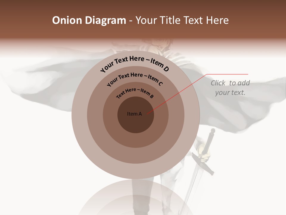 A Man With A Sword And A Cross On His Chest PowerPoint Template