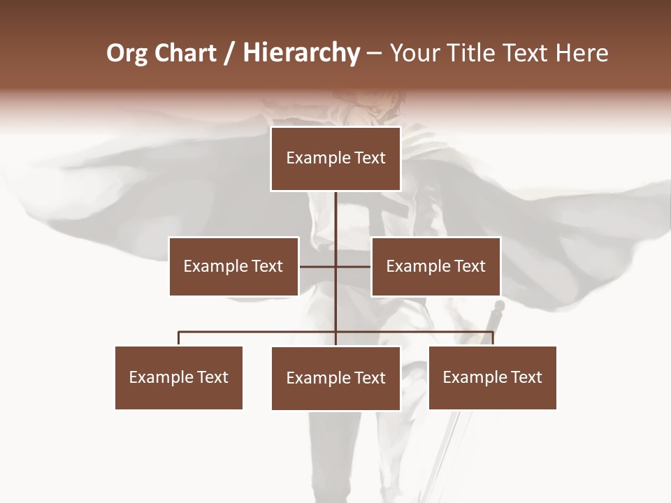 A Man With A Sword And A Cross On His Chest PowerPoint Template