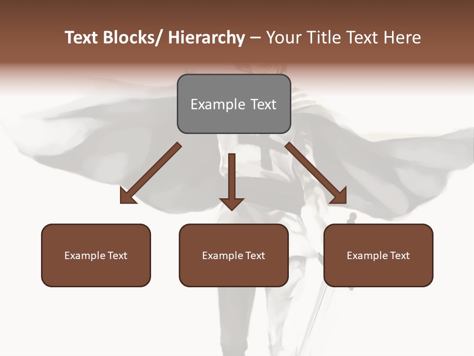 A Man With A Sword And A Cross On His Chest PowerPoint Template