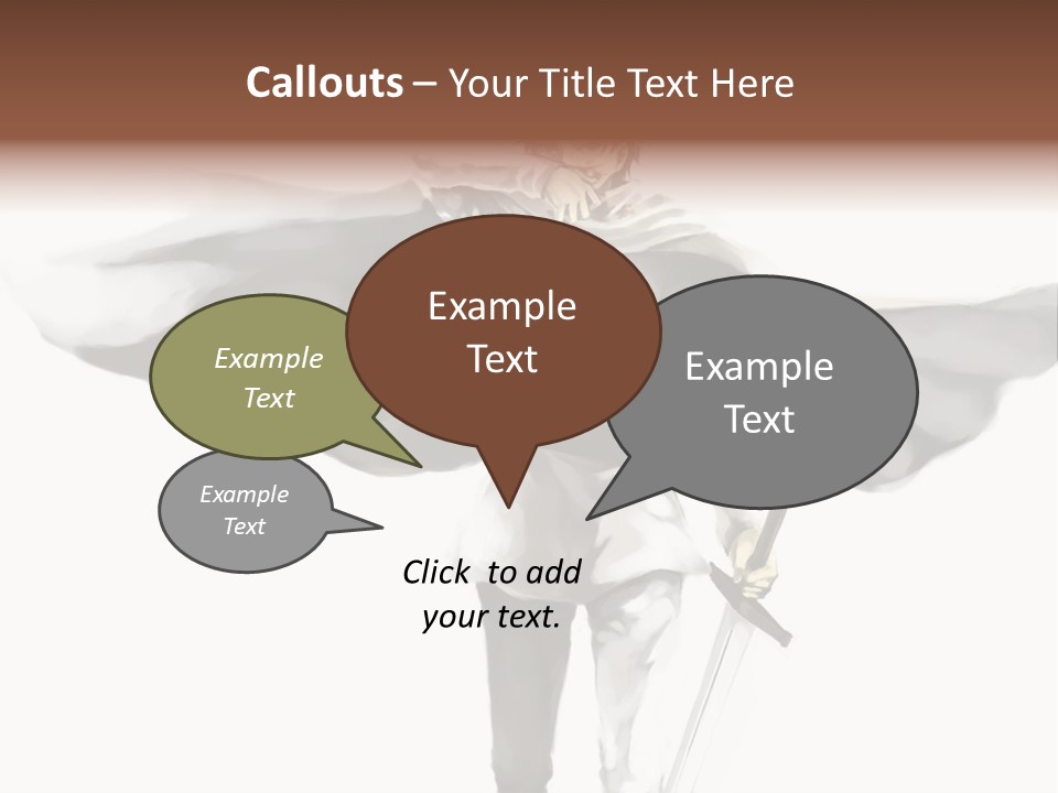 A Man With A Sword And A Cross On His Chest PowerPoint Template