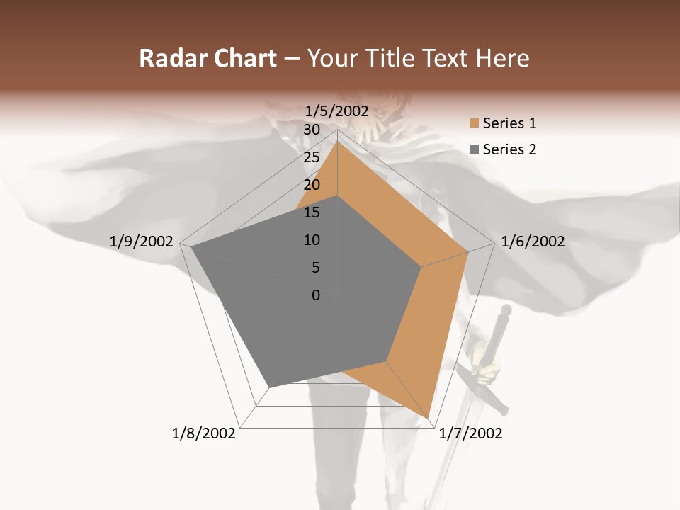 A Man With A Sword And A Cross On His Chest PowerPoint Template