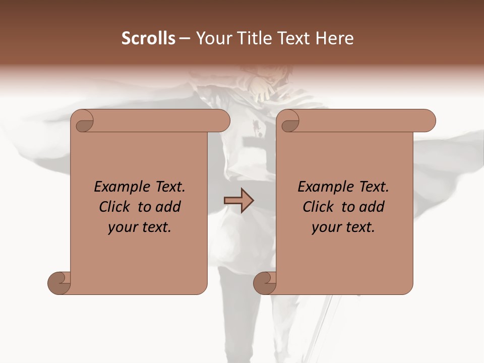 A Man With A Sword And A Cross On His Chest PowerPoint Template