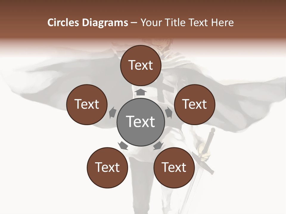 A Man With A Sword And A Cross On His Chest PowerPoint Template