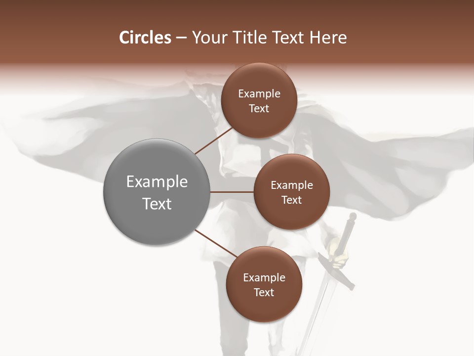 A Man With A Sword And A Cross On His Chest PowerPoint Template