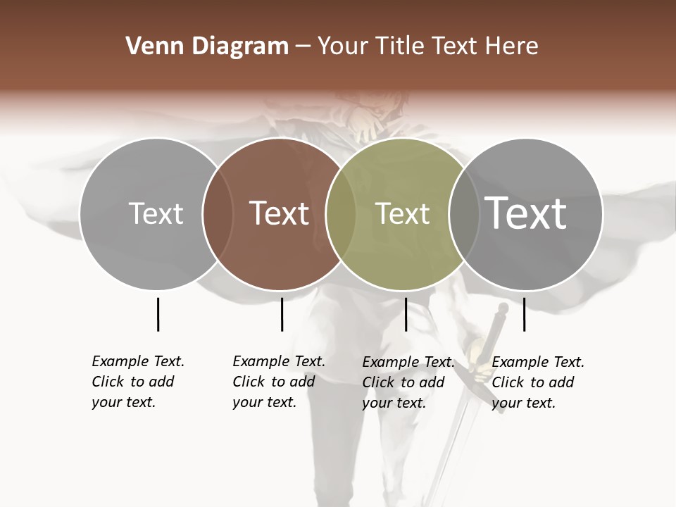 A Man With A Sword And A Cross On His Chest PowerPoint Template