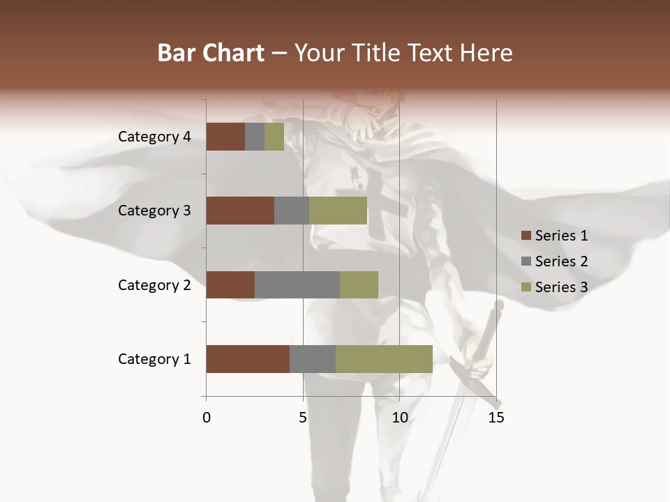 A Man With A Sword And A Cross On His Chest PowerPoint Template