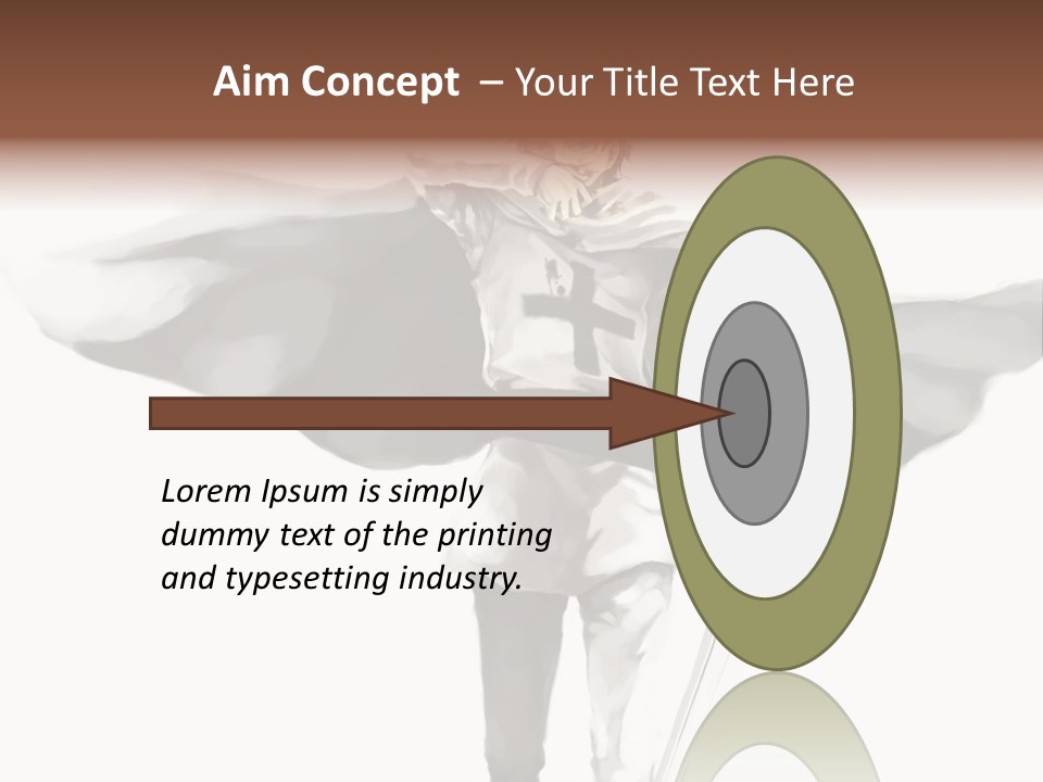 A Man With A Sword And A Cross On His Chest PowerPoint Template