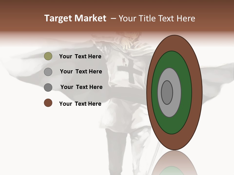 A Man With A Sword And A Cross On His Chest PowerPoint Template