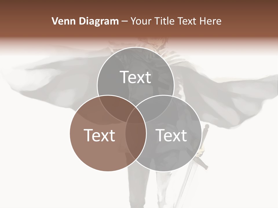 A Man With A Sword And A Cross On His Chest PowerPoint Template