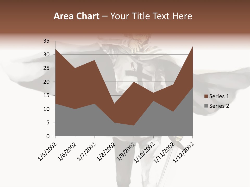 A Man With A Sword And A Cross On His Chest PowerPoint Template