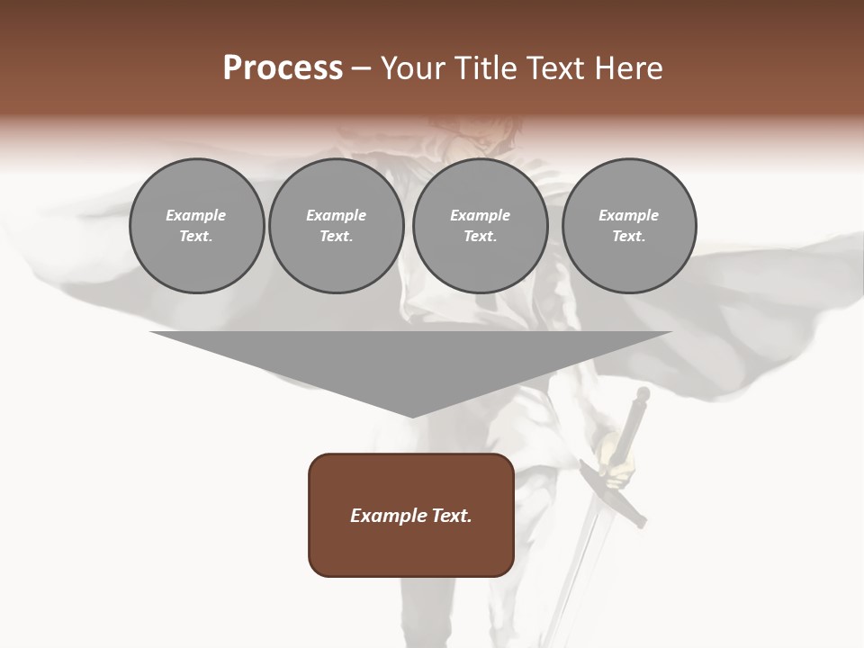 A Man With A Sword And A Cross On His Chest PowerPoint Template