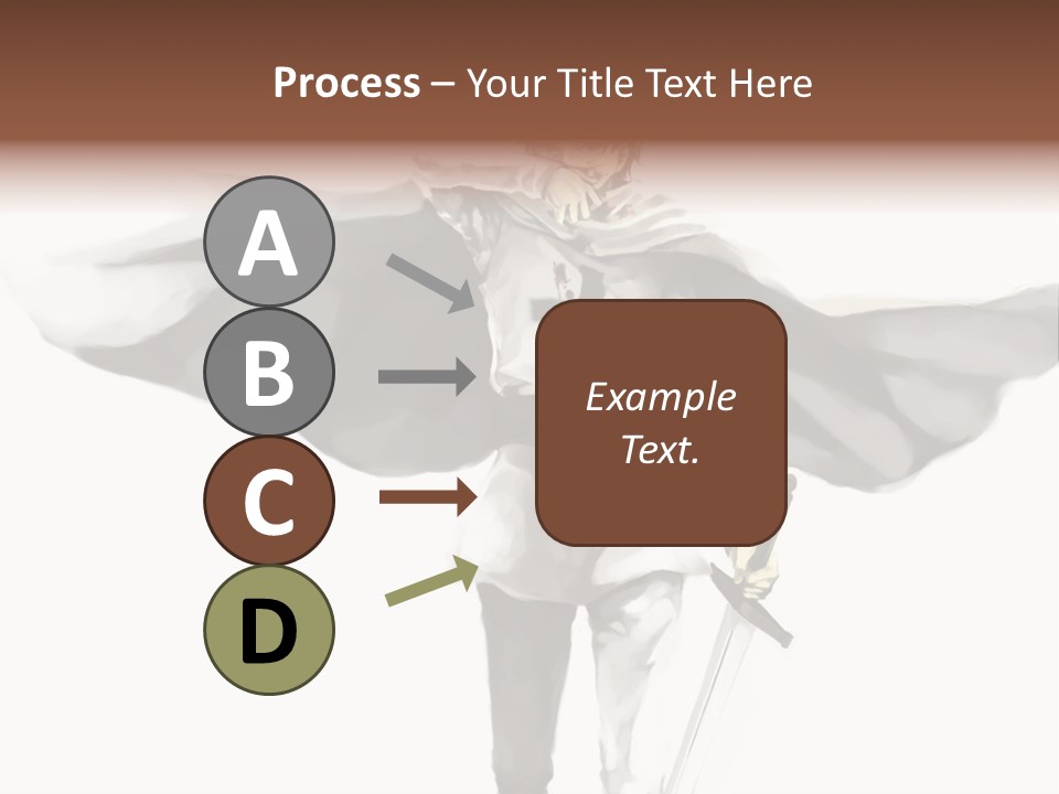 A Man With A Sword And A Cross On His Chest PowerPoint Template