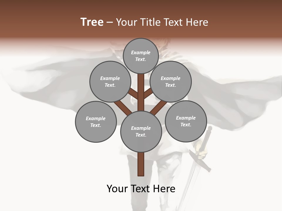 A Man With A Sword And A Cross On His Chest PowerPoint Template