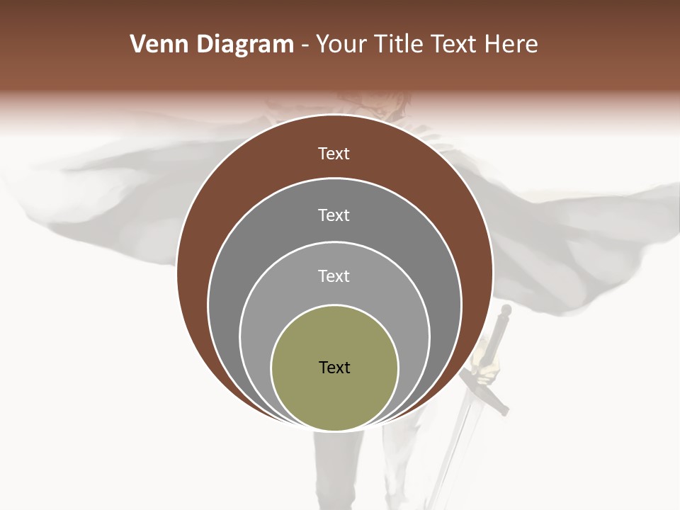 A Man With A Sword And A Cross On His Chest PowerPoint Template