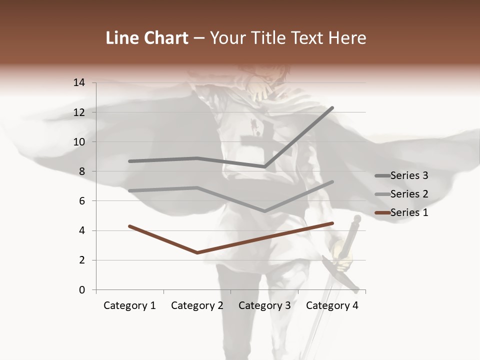 A Man With A Sword And A Cross On His Chest PowerPoint Template