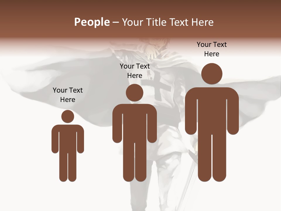 A Man With A Sword And A Cross On His Chest PowerPoint Template