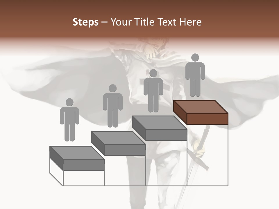 A Man With A Sword And A Cross On His Chest PowerPoint Template