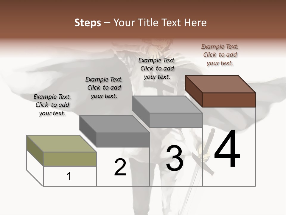 A Man With A Sword And A Cross On His Chest PowerPoint Template