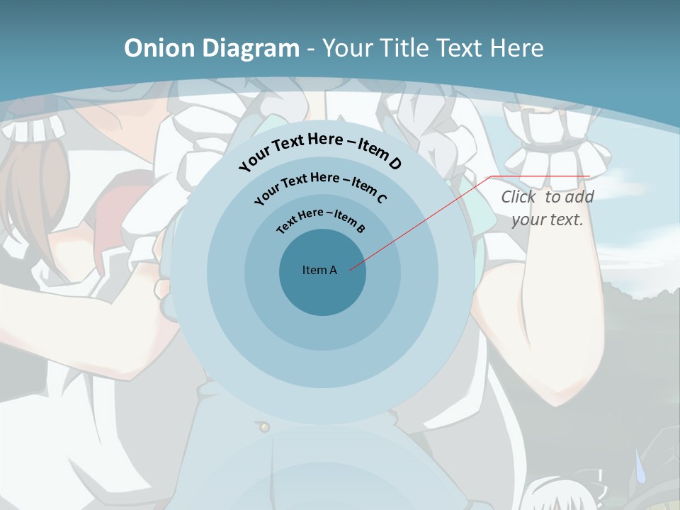 A Group Of Anime Girls Standing Next To Each Other PowerPoint Template