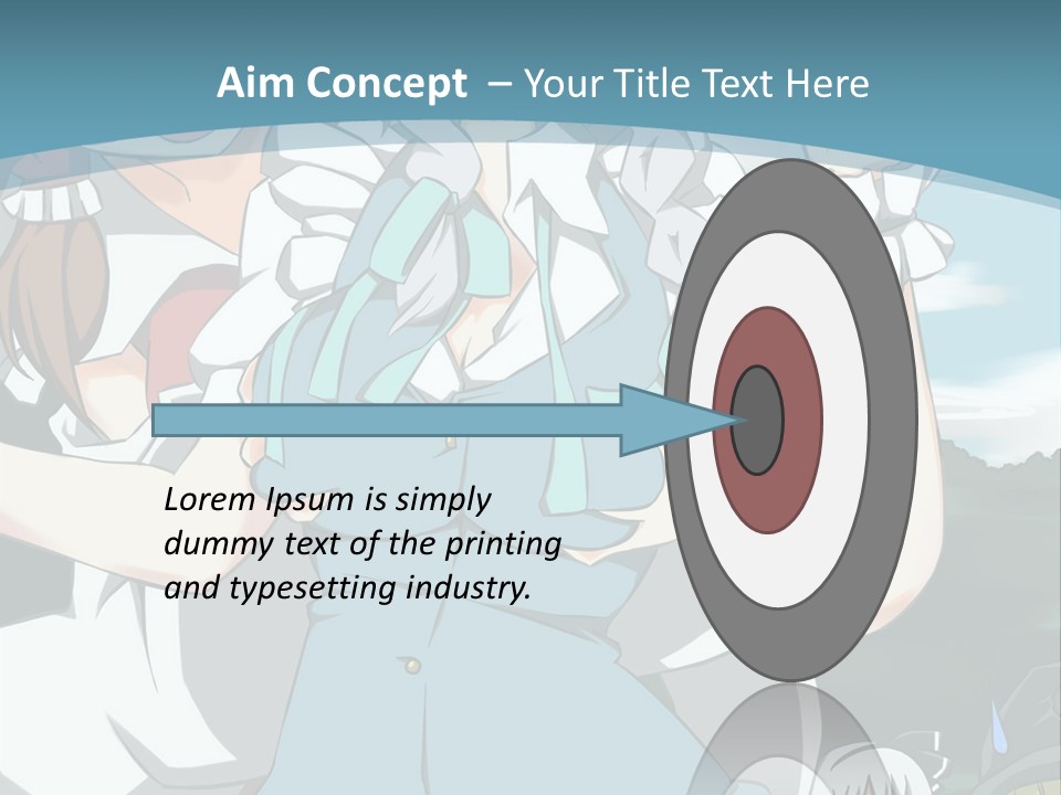 A Group Of Anime Girls Standing Next To Each Other PowerPoint Template