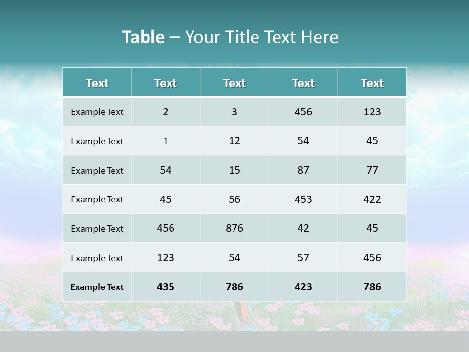 Two Anime Girls In A Field With A Sky Background PowerPoint Template
