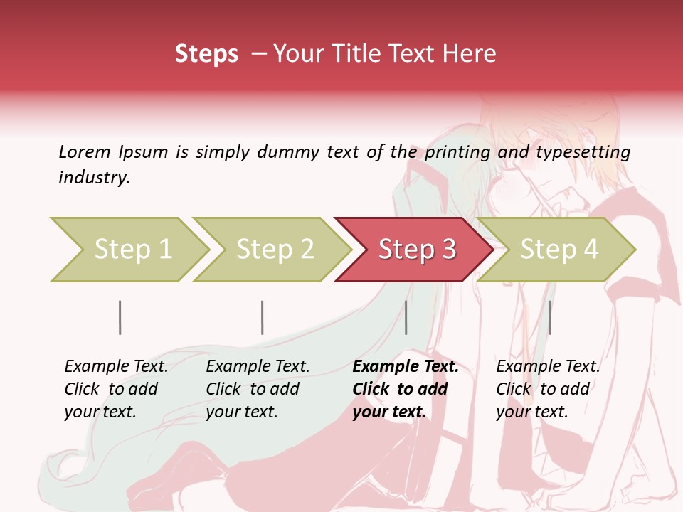 A Couple Of Anime Characters Hugging Each Other PowerPoint Template