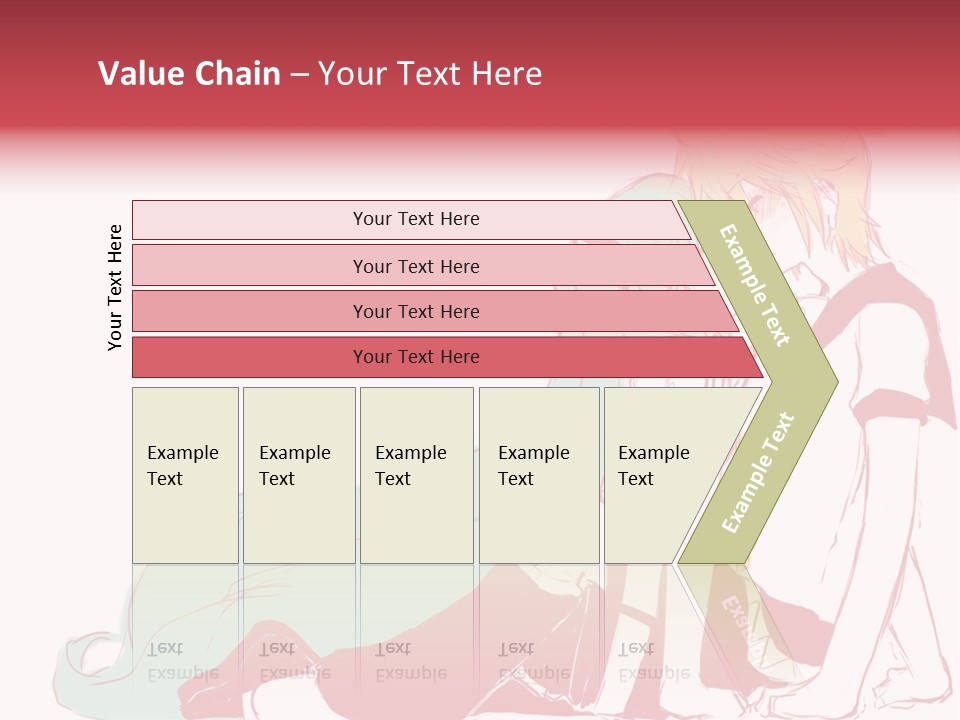 A Couple Of Anime Characters Hugging Each Other PowerPoint Template