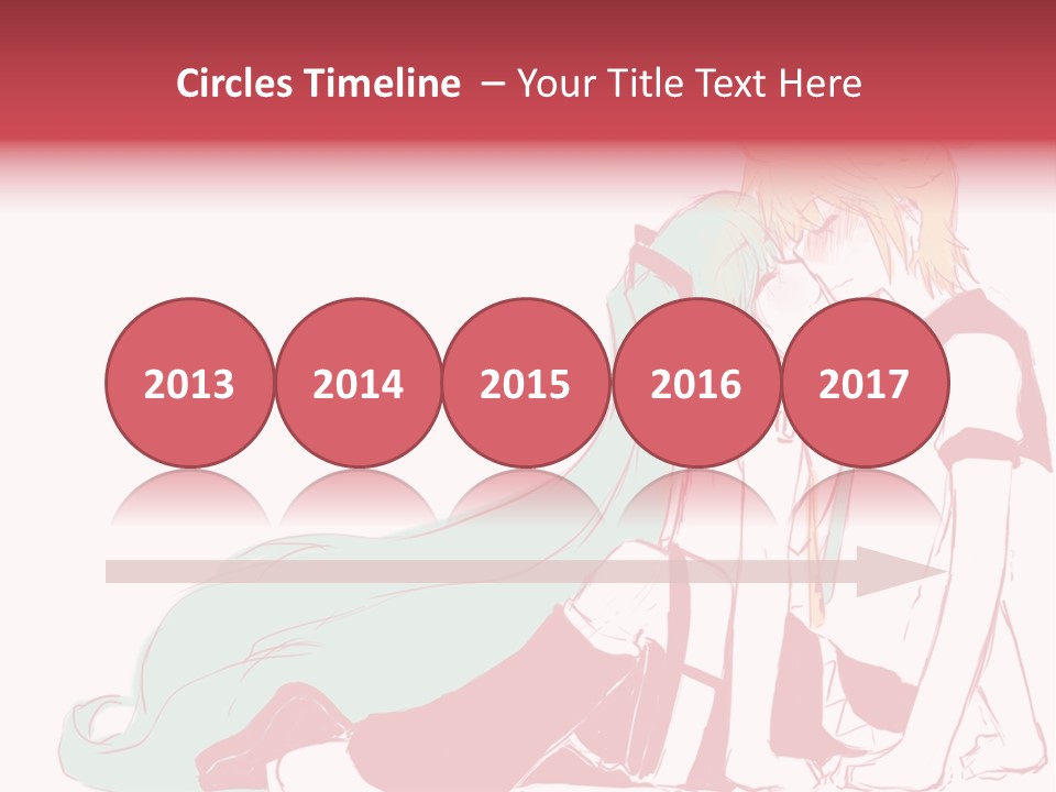 A Couple Of Anime Characters Hugging Each Other PowerPoint Template