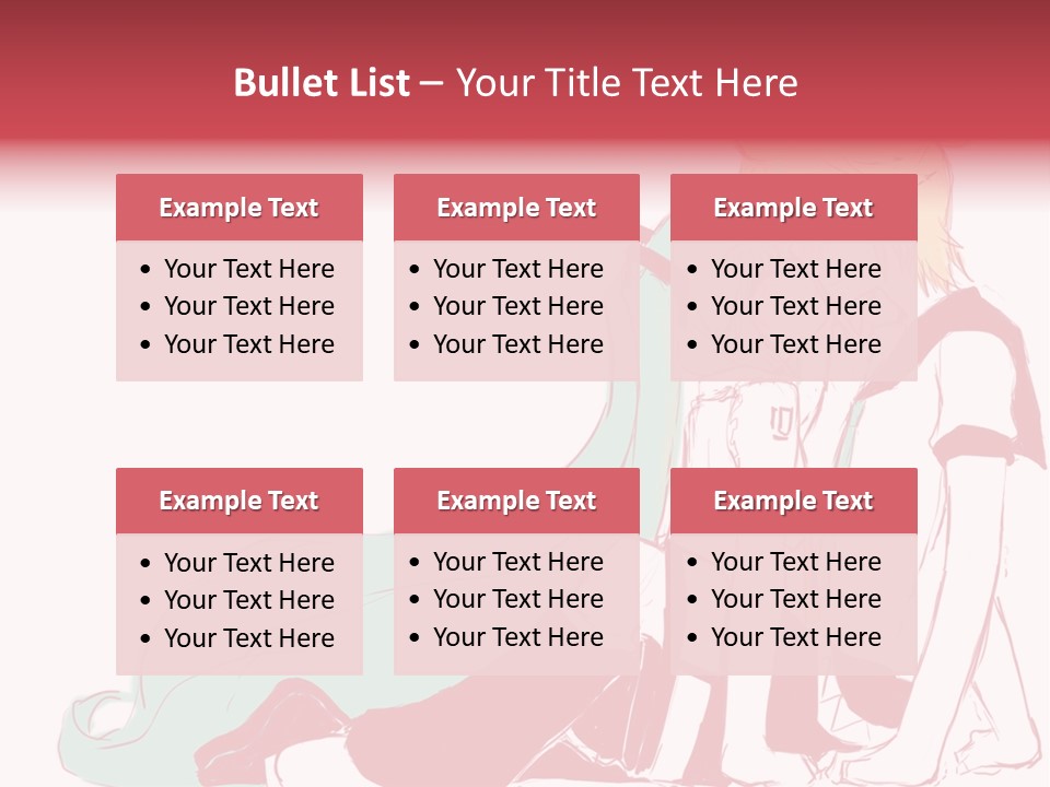 A Couple Of Anime Characters Hugging Each Other PowerPoint Template