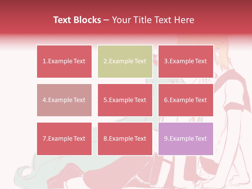 A Couple Of Anime Characters Hugging Each Other PowerPoint Template