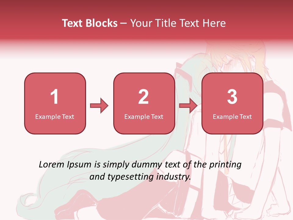 A Couple Of Anime Characters Hugging Each Other PowerPoint Template