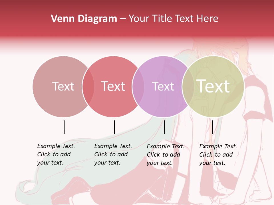 A Couple Of Anime Characters Hugging Each Other PowerPoint Template