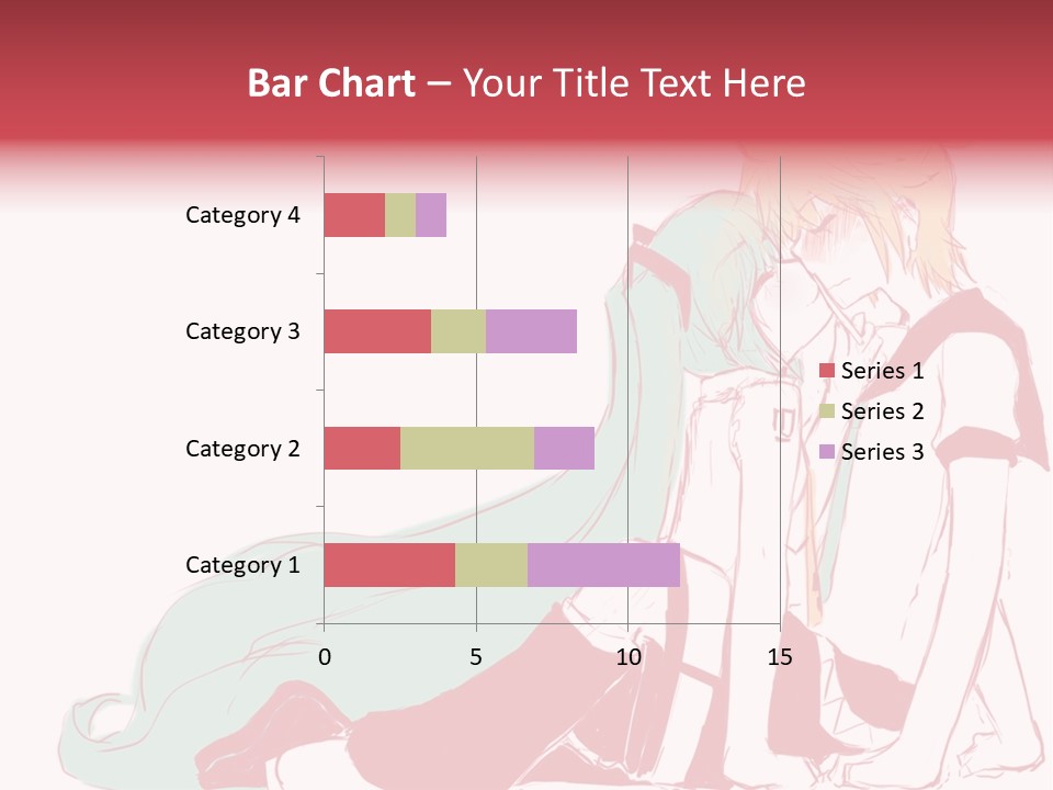 A Couple Of Anime Characters Hugging Each Other PowerPoint Template