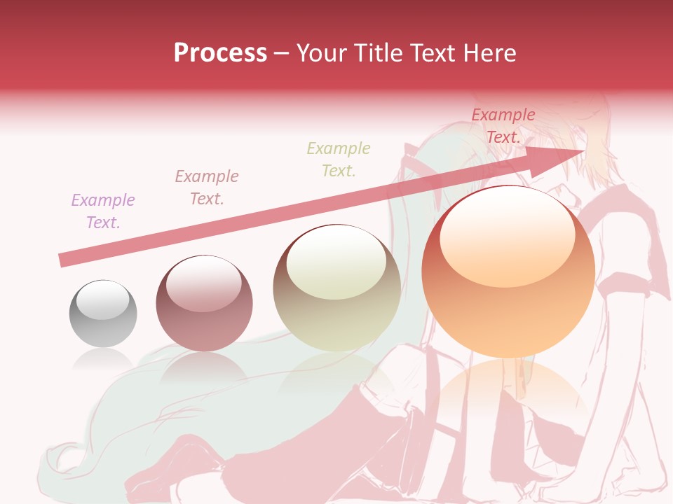 A Couple Of Anime Characters Hugging Each Other PowerPoint Template