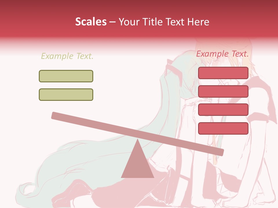 A Couple Of Anime Characters Hugging Each Other PowerPoint Template