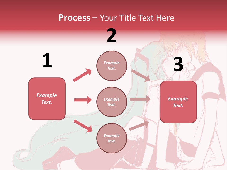 A Couple Of Anime Characters Hugging Each Other PowerPoint Template
