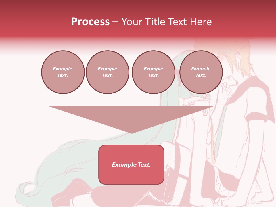 A Couple Of Anime Characters Hugging Each Other PowerPoint Template