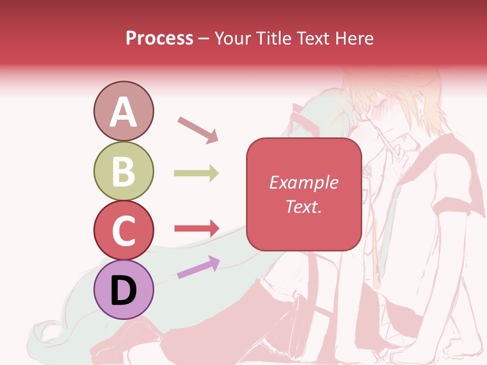 A Couple Of Anime Characters Hugging Each Other PowerPoint Template