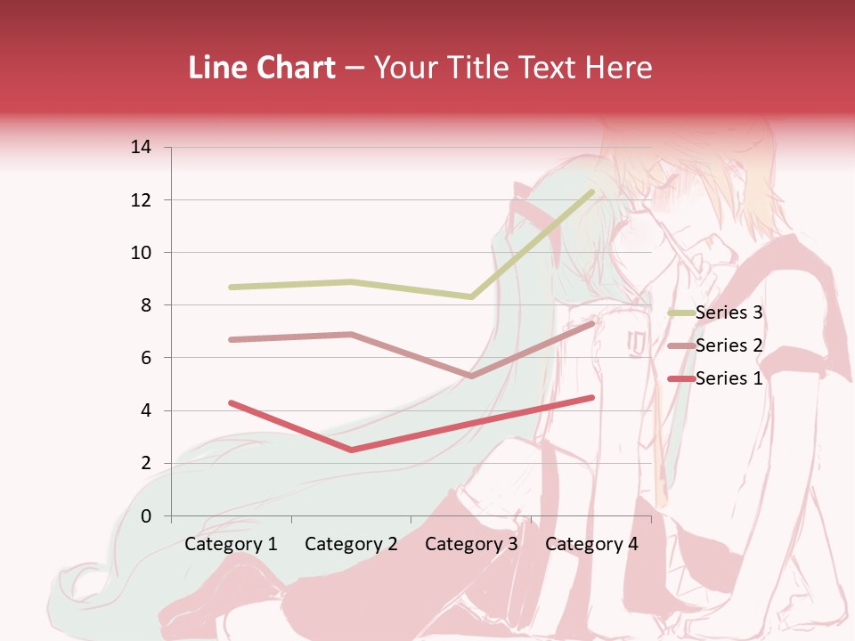 A Couple Of Anime Characters Hugging Each Other PowerPoint Template