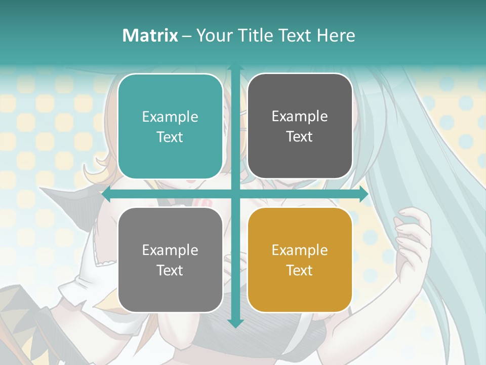 A Couple Of Anime Girls Hugging Each Other PowerPoint Template