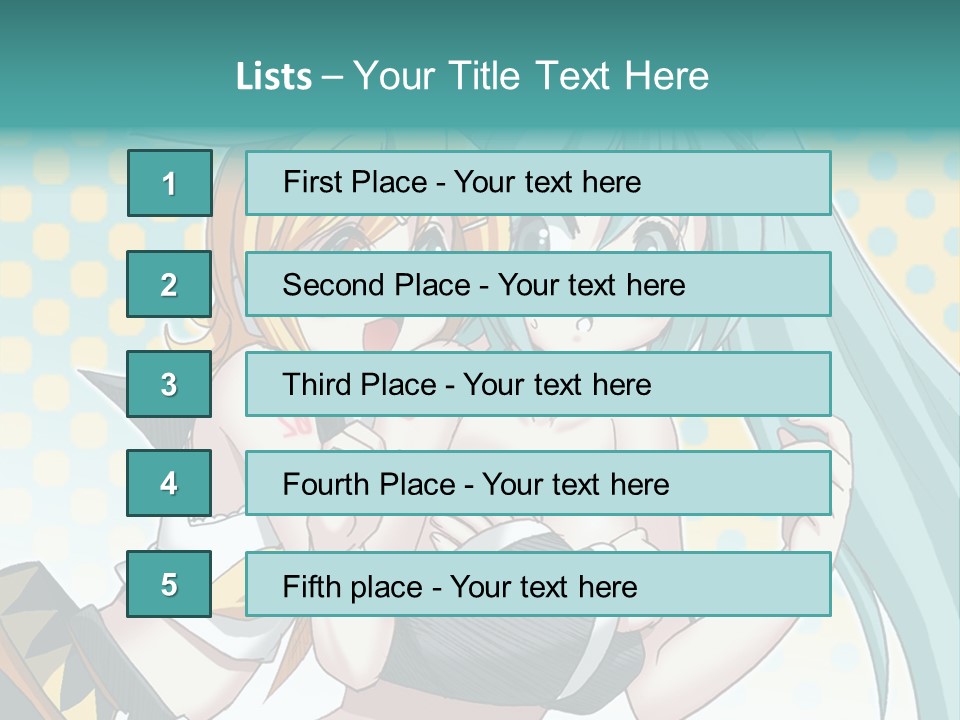 A Couple Of Anime Girls Hugging Each Other PowerPoint Template