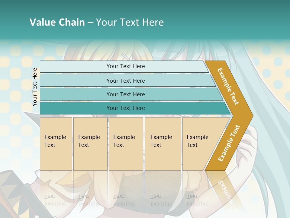 A Couple Of Anime Girls Hugging Each Other PowerPoint Template