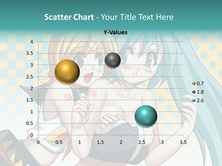 A Couple Of Anime Girls Hugging Each Other PowerPoint Template