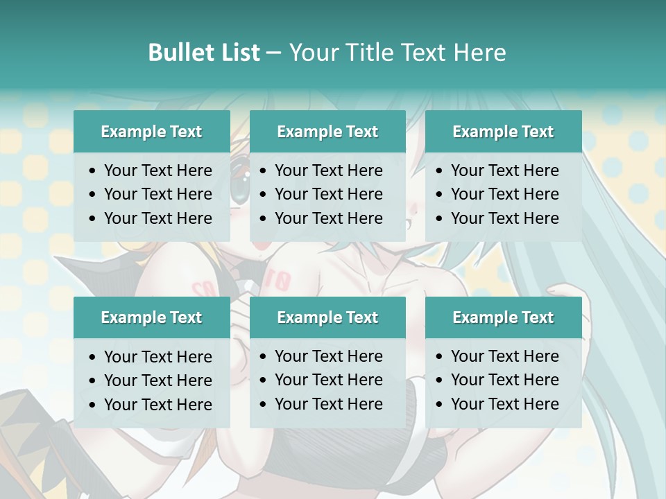 A Couple Of Anime Girls Hugging Each Other PowerPoint Template