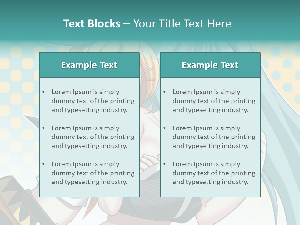 A Couple Of Anime Girls Hugging Each Other PowerPoint Template