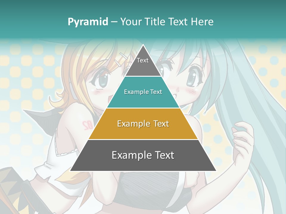 A Couple Of Anime Girls Hugging Each Other PowerPoint Template