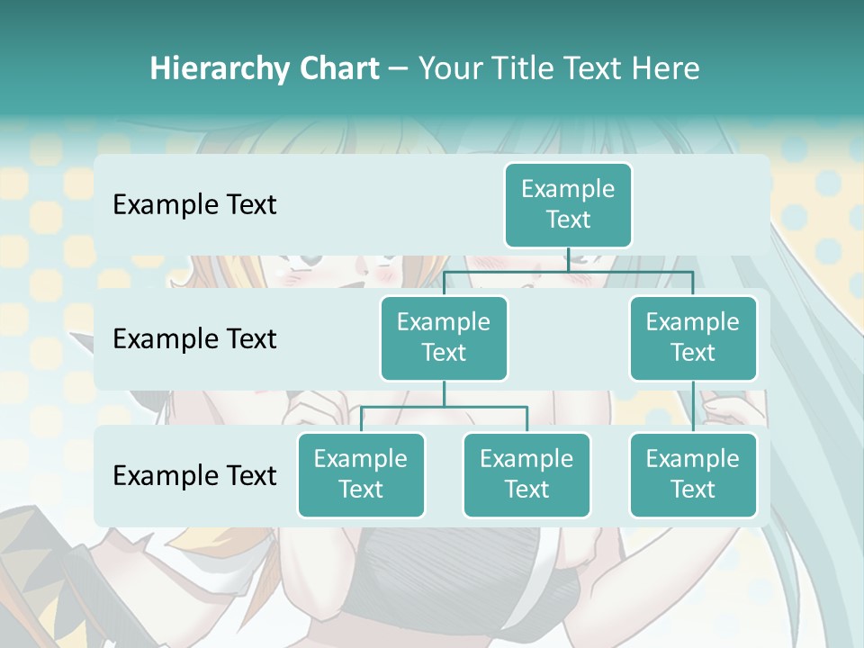 A Couple Of Anime Girls Hugging Each Other PowerPoint Template