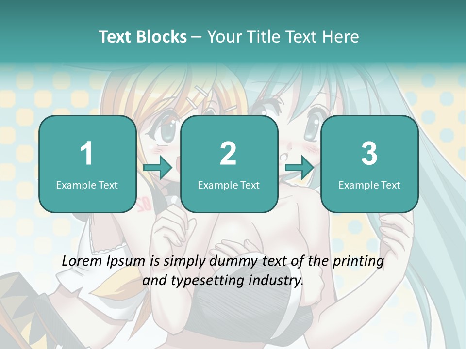 A Couple Of Anime Girls Hugging Each Other PowerPoint Template